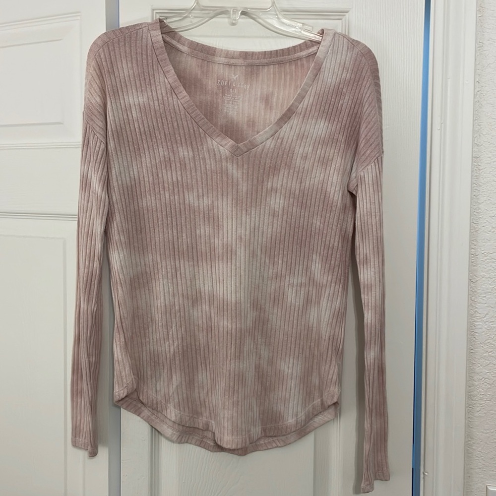 American Eagle ribbed long sleeve top